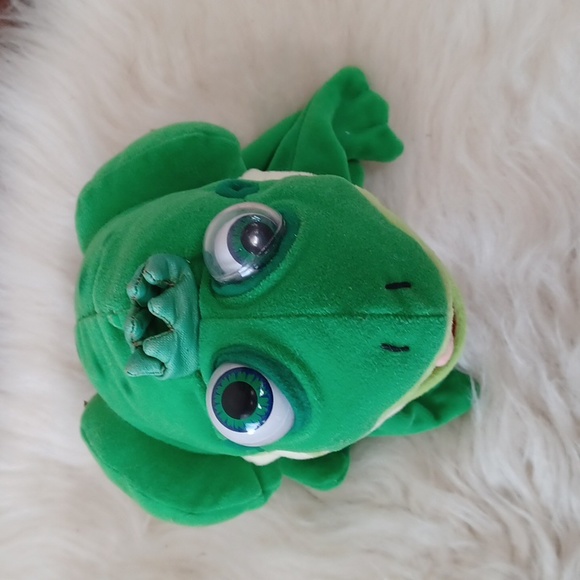Vintage frog king hand puppet crazy eyes pretend play - Picture 2 of 11